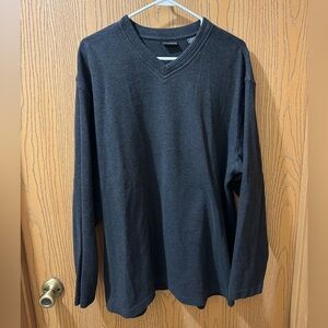 George Charcoal V-Neck Pullover